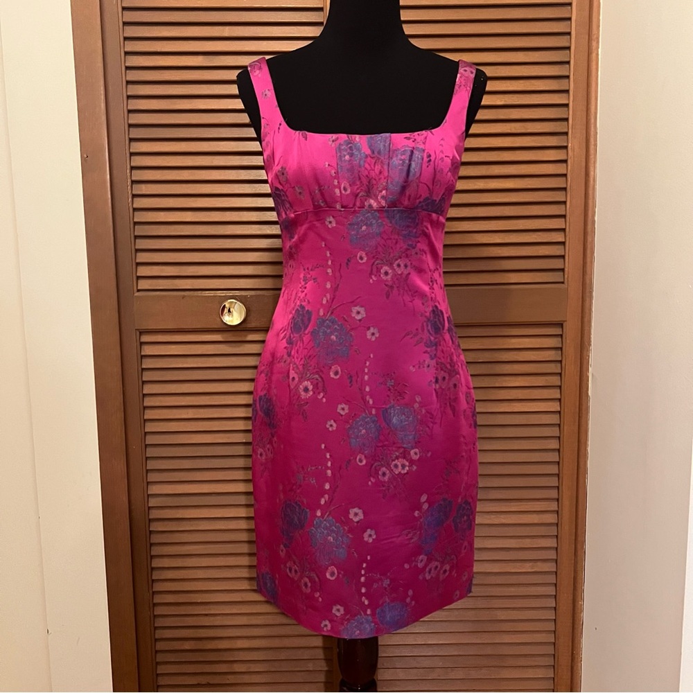 Nanette Lepore Pink and Purple floral Dress 4